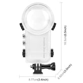 Estuche de buceo sellado y resistente al agua para Insta360 X4 PULUZ de 50 m, estuche de buceo